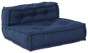vidaXL Μοντέρνο Πουφ Ινδίγκο 70x70x54 Ύφασμα
