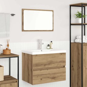 vidaXL Σετ Επίπλων Μπάνιου 3 τεμ. Artisan Oak Επεξεργασμένο Ξύλο