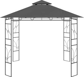 vidaXL Κιόσκι Ανθρακί 3 x 3 x 2,7 μ. 160 γρ./μ²
