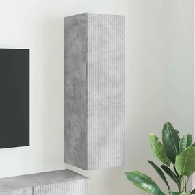 vidaXL Ντουλάπι Τηλεόρασης Τοίχου Σκυρόδεμα 30 x 31 x 100 εκ.