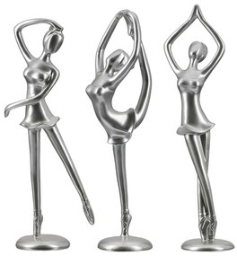 Φιγούρα Ballerina "Adeline" Πολυρεζίνη Ασημένιο PU Pcs. Assorted 10x9.5x29.5cm