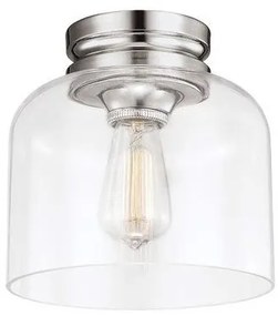 Πλαφονιέρα Φωτιστικό Οροφής 1xE27 Hounslow Elstead Lighting-FE-HOUNSLOW-F-PN-Νίκελ Ματ FE-HOUNSLOW-F-PN