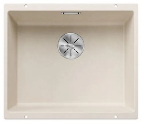 Blanco Subline-U 500-U Soft White SILGRANIT™ PuraDur™ Γρανιτένιος Νεροχύτης Υποκαθήμενος με 1 Γούρνα 53x46 cm