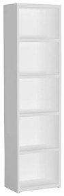 Liberta LINES ΒΙΒΛΙΟΘΗΚΗ 4ΡΑΦΙΑ ΛΕΥΚΟ 46x29xH180cm 46x29xH180cm 24-0532