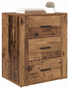 vidaXL Κομοδίνο Παλαιό ξύλο 50 x 36 x 60 εκ Επεξεργασμένο ξύλο