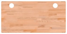 vidaXL Επιφάνεια Γραφείου 110x55x2,5 εκ. από Μασίφ Ξύλο Οξιάς