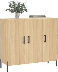 vidaXL Ντουλάπι Sonoma δρυς 90x34x80 εκ. Επεξεργασμένο Ξύλο