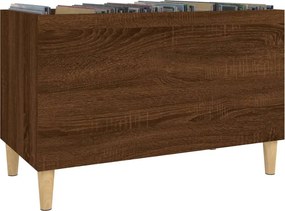 vidaXL Δισκοθήκη Καφέ Δρυς 74,5 x 38 x 48 εκ. από Επεξεργασμένο Ξύλο