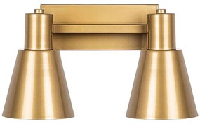 Φωτιστικό Τοίχου - Απλίκα Funnel 942FLG2195 38x21x21cm 2xE27 40W Gold Opviq
