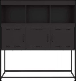 vidaXL Ντουλάπι Μαύρο 100,5x39x107 εκ. Ατσάλινο