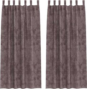 vidaXL Βελούδινες Κουρτίνες 2 pcs Καφέ 245 x 140 εκ. Βελούδο