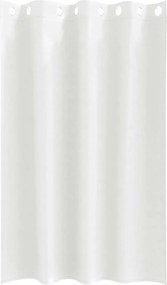 vidaXL Κουρτίνες Μαύρης Ύφανσης με Δαχτυλίδια 2 pcs Καθαρό Λευκό