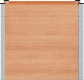 vidaXL Υπερυψωμένη Ζαρντινιέρα Καφέ 100 x 100 x 91 cm