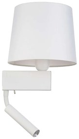 Φωτιστικό Τοίχου - Απλίκα Chillin 8216 1xE27 max 40W & 1xG9 max 10W White Nowodvorski Metal, Fabric