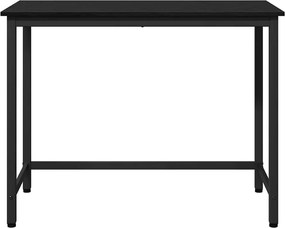 vidaXL τραπέζι Μαύρη Οξυά 80 x 50 x 76,5 εκ