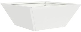 vidaXL Σετ Γλαστρών Κήπου 5 τμχ Λευκές 40x40x15 εκ από Ατσάλι.
