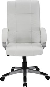 ΚΑΡΕΚΛΑ ΓΡΑΦΕΙΟΥ CHANDER HM1092.02 ΛΕΥΚΗ 63x66x116 εκ.