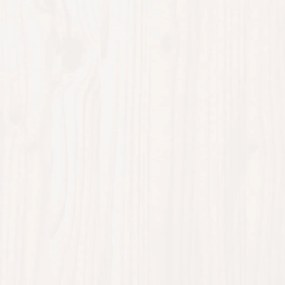 vidaXL Πλαίσιο Κρεβατιού Λευκό 75x190 εκ. Μασίφ Ξύλο Small Single