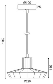 Φωτιστικό οροφής Dibon