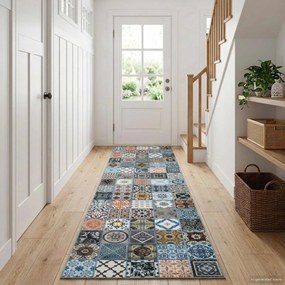 vidaXL Χαλί Runner ORIZ 1150 gsm Μπλε 100% πολυεστερική χημική ίνα