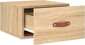vidaXL Κομοδίνα Επιτοίχια Sonoma Δρυς 35 x 35 x 20 εκ.