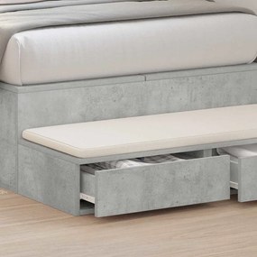vidaXL Συρτάρια κρεβατιού Γκρι σκυροδέματος 75 x 36.5 x 16.5 εκ