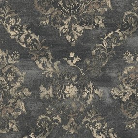 Ταπετσαρία Τοιχου Vintage Flowers Μαυρο 387074 0.53cm x 10.05m