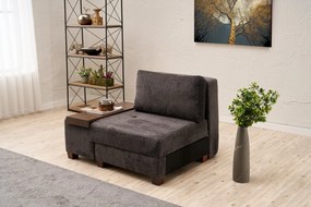 1-Seat Sofa-Bed Perenna Chenille Left - Anthracite Anthracite