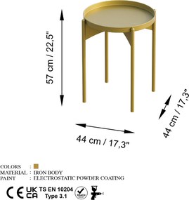 Coffee Table Shb-002-B Gold