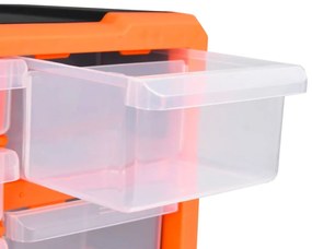 Κουτί Αποθήκευσης/Οργάνωσης με 22 Συρτάρια 49 x 16 x 25,5 εκ. - Πορτοκαλί