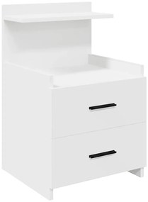 vidaXL Κομοδίνα 2 τεμ. με 2 Συρτάρια Λευκά 40x36,5x62 εκ.