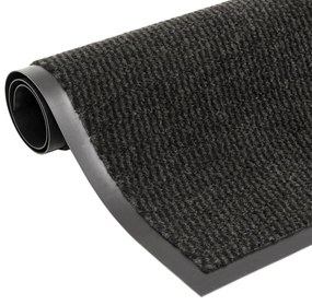 vidaXL Πατάκι Εισόδου Θυσανωτό Μαύρο 60 x 180 εκ.