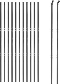 vidaXL Συρματόπλεγμα Περίφραξης Ανθρακί 1,4x25 μ. Γαλβανισμένο Ατσάλι