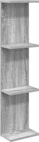 vidaXL Ράφι Τοίχου Γκρι Sonoma 25 x 15 x 100 εκ