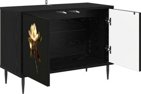 vidaXL Ντουλάπι TV BREMEN 69 x 33 x 50,5 εκ. Μαύρη Δρυς