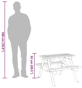 ΤΡΑΠΕΖΙ ΠΙΚΝΙΚ ΓΙΑ 4 ΠΑΙΔΙΑ ΜΕ ΟΠΗ ΟΜΠΡΕΛΑΣ ΜΑΣΙΦ ΞΥΛΟ ΕΛΑΤΗΣ 4008984