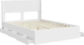 vidaXL Καλάθι με αποθήκη και κεφαλάρι Λευκό 150 x 200 cm