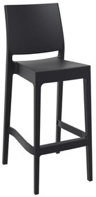 Siesta   Maya/S-75cm* Barstool Black PL  metax-01-00-2567 διάστ.51.0000 x 45.0000 x 98.0000