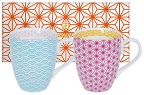 Κούπες Starwave 15967 380ml (Σετ 2τμχ) Multi Tokyo Design Porcelain