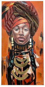 Πίνακας σε καμβά Afro Inart 70x3x140εκ