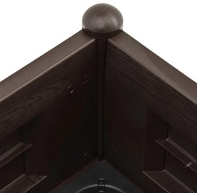 vidaXL Ζαρντινιέρα Υπερυψωμένη Μόκα 100 x 43 x 35 εκ. Πολυπροπυλένιο