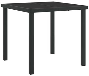 vidaXL Σέτ φαγητού για κήπο με μαξιλάρι 5 pcs Γκρι Πολυ ράταν
