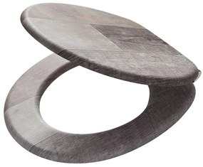 Καπάκι Λεκάνης MDF Old Wood Brown 45,9x37,7x5,5εκ. Tiger 800611