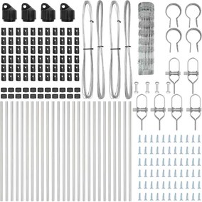 vidaXL Στύλος Περιφράξεων Γαλβανισμένο 50 x 0,8 m Ατσάλι
