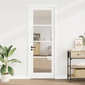 vidaXL Εσωτερική Πόρτα με Γυαλί "ORKDAL" Λευκή 78x232x4 εκ.