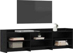 vidaXL Ντουλάπι TV 168 x 33 x 47 εκ. Μαύρη Δρυς Επεξεργασμένο Ξύλο
