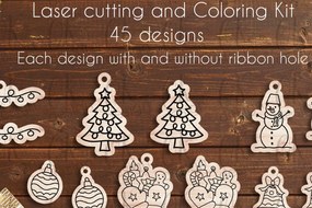 Σετ των 3 Intra απο ξύλο plywood 3mm-4mm πάχος Χριστουγεννιάτικα στολίδια Cut . Δίασταση 2x2 cm INTRAFABR-22279885