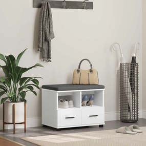 vidaXL Παγκάκι Χαλωρίου Λευκός 60 x 38 x 46 εκ