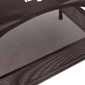 vidaXL Κρεβάτι Σκύλου Καφέ 71 x 64 x 71 εκ Ατσάλι