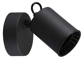 Φωτιστικό Τοίχου-Σποτ Pago 9x15x10cm Black Mat-Black 803500132 Trio Lighting Μέταλλο,Πλαστικό